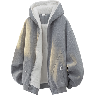 itizzue美式潮牌复古加绒夹克男