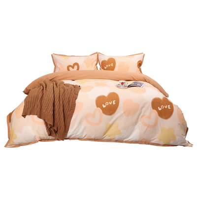 全棉磨毛四件套纯棉双面加厚保暖