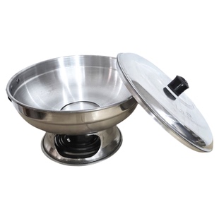 泰国冬阴功火锅边炉泰式厨房工具老挝木炭火锅冬阴功锅小铝锅餐厅