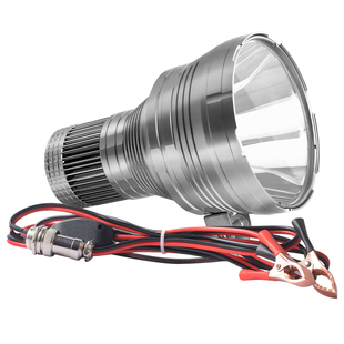 240W激光炮强光头灯远射白光歼灭炮LED黑坑夜钓鱼超亮外接12V电瓶