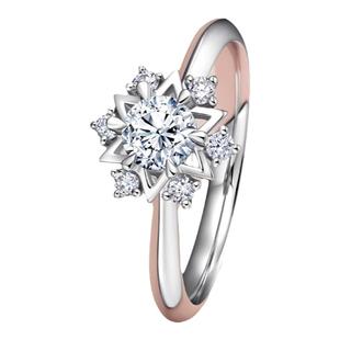 [新年礼物]DRJUST YOU简奢恒星求婚钻戒钻石戒指六芒星WJ0171