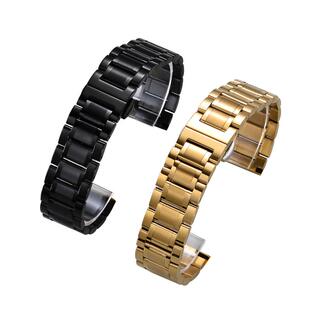 适配omega欧米茄蝶飞手表带钢带男女海马150/300超霸不锈钢手表链