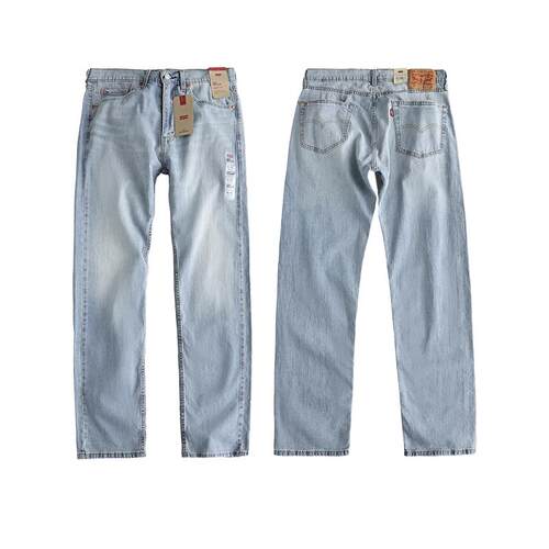 【自营】Levi’s/李维斯505宽松直筒中低腰薄款男复古水洗牛仔裤