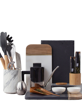 北欧样板间厨房台面精品中式茶具