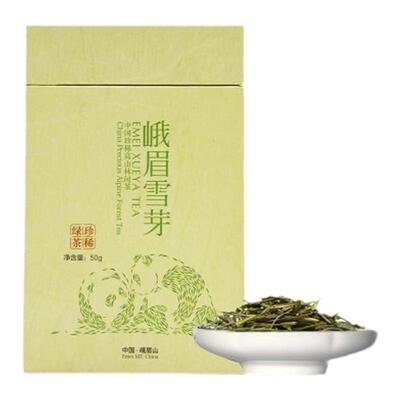 【买5送1】峨眉雪芽 峨眉山茶  绿茶 方罐50克