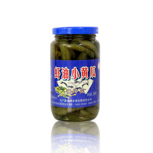 东北辽宁特产锦州小菜工农虾油小黄瓜390g原味特咸泡菜下饭咸菜