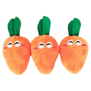 毛绒胡萝卜宠物玩具蔬菜水果发声狗狗比熊耐咬猫咪解闷打趣