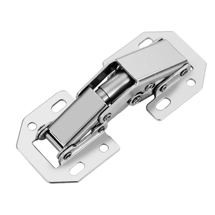 免开槽橱柜铰链飞机合页免打孔阻尼液压缓冲柜门衣柜弹簧平开门铰