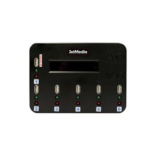 捷美FA03PLUS 1拖5移动硬盘拷贝机USB SD卡TF卡CF卡CFast卡对拷机