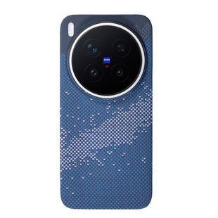 Pinkson适用vivo x300手机壳x300pro保护套凯夫拉芳纶碳纤维纹超薄全包磨砂硬壳轻男士新潮款商务简约磁吸