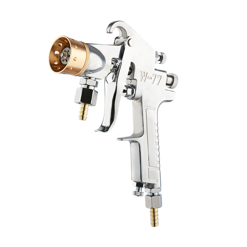 水包水多彩漆喷枪乳胶漆油漆喷漆枪底漆W77喷漆壶外墙喷涂机漆抢