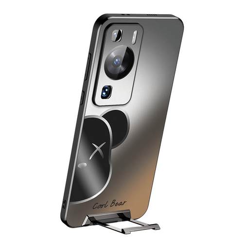 丽簌华为p60pro手机壳适用p50新款带支架磨砂超薄全包p40个性简约P60Art男高级感女情侣小众皮防摔p30保护套