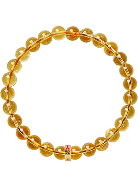 宫里上新天然黄水晶手链手链