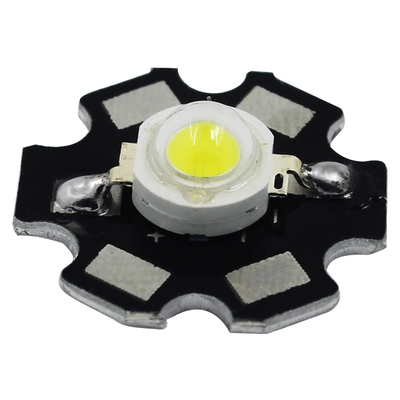 高亮晶元5w大功率LED灯珠12V 6V 5W灯珠白光暖白20MM16MM铝板流明