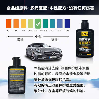 XPEL汽车隐形车衣养护防晒复原清洁乳改色膜清洁去污去水印清洁剂