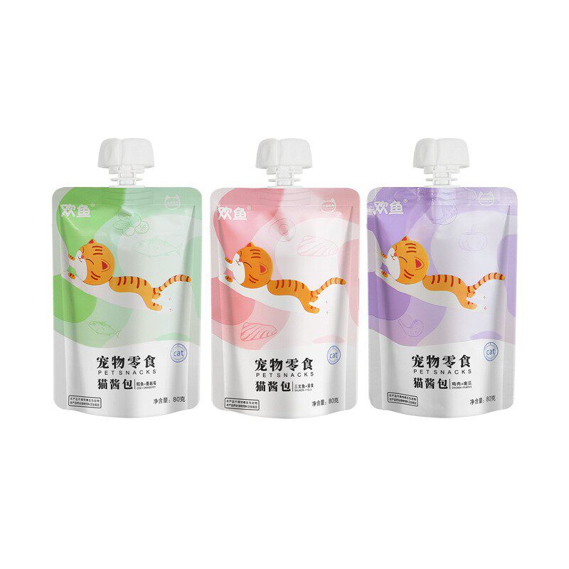 欢鱼猫咪咕噜罐头酱包猫条宠物