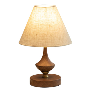 法式美式复古仿实木台灯卧室床头柜中古田园风温馨长明灯装饰灯