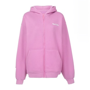 【特价】女童加绒卫衣外套新款洋气时髦冬款加厚儿童拉链卫衣