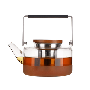 英国ORTOR提梁壶玻璃茶壶家用玻璃煮茶壶电陶炉用烧水壶茶具套装
