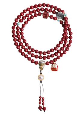 心斋堂女【达摩】原矿紫金砂佛珠