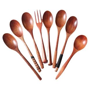 象有秘密 日式木勺汤勺长柄小勺子调羹勺汤粥勺挖馅勺复古搅拌勺