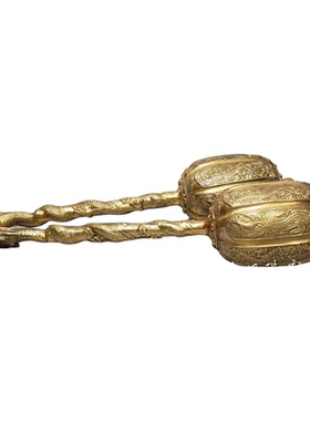 摆件客厅黄铜九龙锤龙凤锤仿古