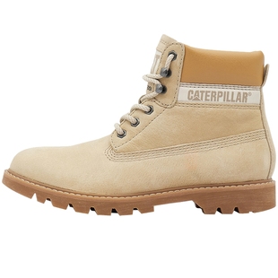 CAT卡特25秋冬新品女士户外经典时尚工装防泼溅高帮登山靴黄靴