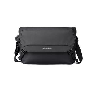 马可·莱登斜挎包男士大容量便携通勤单肩包休闲外出轻便邮差包包