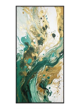 抽象玄关定制装饰画简约