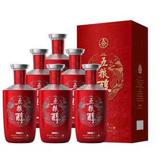 【官方旗舰】五粮醇红装50度500ml*6瓶 五粮浓香型白酒宴席喜宴酒
