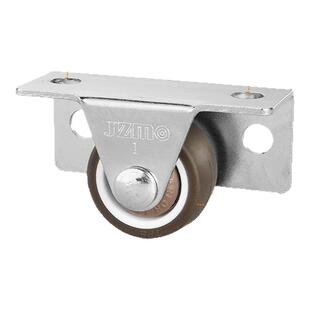 侧装滑轮平移门底轮带轴承家具定向轮脚轮固定小轮子静音轮橡胶轮