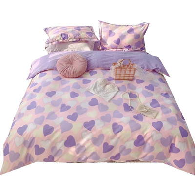 四季通用新款纯棉床上四件套浪漫