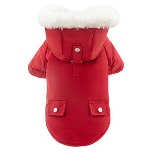 泰迪狗衣服比熊外套马甲博美吉娃娃小型犬棉衣宠物保暖秋冬装派克