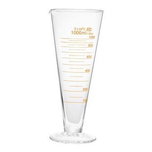 玻璃三角量杯工业计量仪器实验室带刻度量筒50/250/1000/2000ml