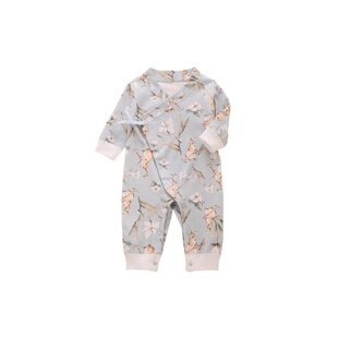 新生婴儿0到3个月6衣服a类纯棉小月龄宝宝和尚连体睡衣春秋款包屁