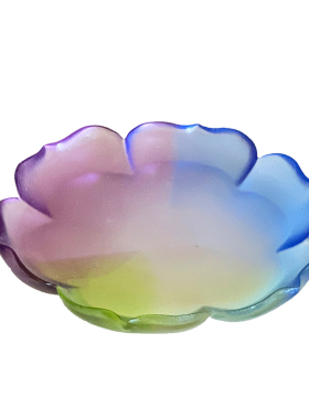 非遗琉璃莲花碟香插桌面香炉