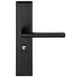 固特卧室室内门锁家用房可调节免改孔不锈钢房间通用型换锁木门锁