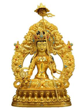 闯隆15寸大白伞盖母铜像雕像摆件