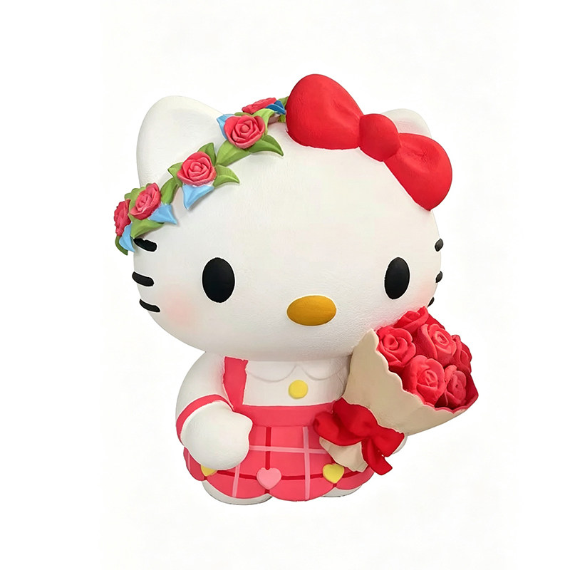 HelloKitty卡通婚庆泡沫雕塑定制