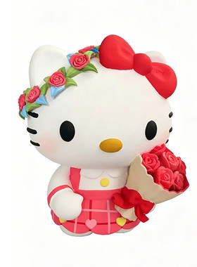 HelloKitty卡通婚庆泡沫雕塑定制