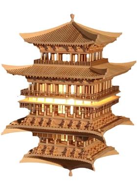 中式木雕古建筑软装前台壁挂装饰