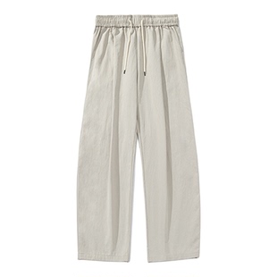 FEI OREETA男秋冬分割打褶内里加绒棉裤微收脚弯刀休闲裤保暖长裤