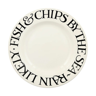 Emma Bridgewater黑吐司陶瓷盘子家用菜碟子釉下彩emmabrigewater