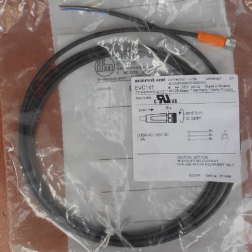 议价EVC141，全新原装正品易福门 IFM传感器 连接线缆