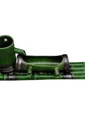 diy陶瓷养鱼庭院假山流水摆件