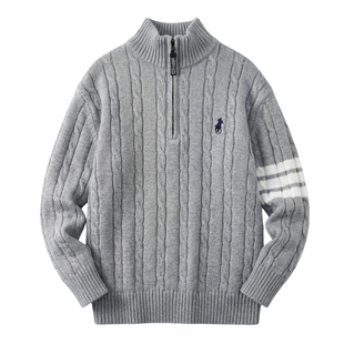 儿童毛衣秋装男童针织衫纯棉秋冬季2026新款洋气内搭中大童打底衫