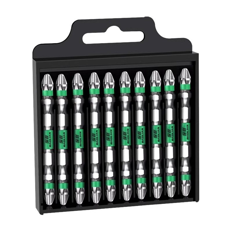 保联批头十字防滑强磁圈高硬度电动螺丝刀工具六角套装电批手电钻