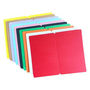 手工制作材料包DIY折叠贺卡空白对折卡留言卡涂鸦卡硬卡手绘白卡