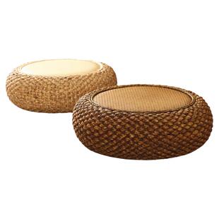 藤编蒲团坐垫客厅加厚日式茶室打坐垫拜佛禅修垫子榻榻米草编坐墩