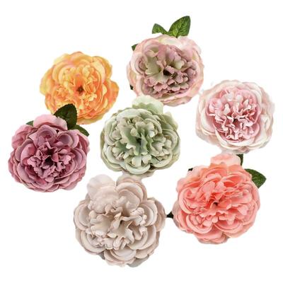 diy芍药牡丹花头绢花配件装饰花